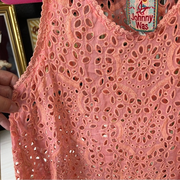 Johnny Was Eyelet Sleeveless Blouse Small - Picture 4 of 10